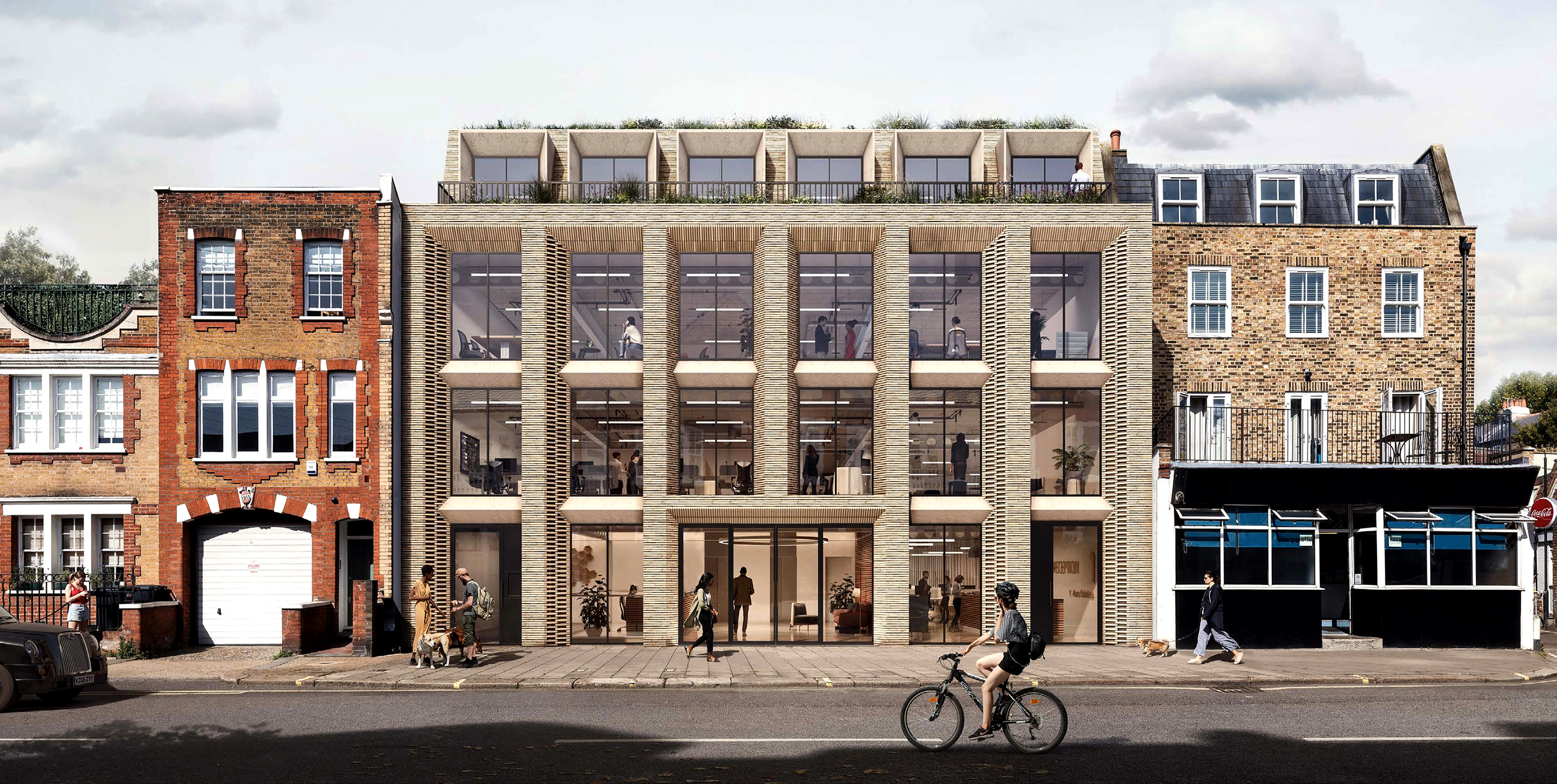 Brightwell building exterior, Parsons Green